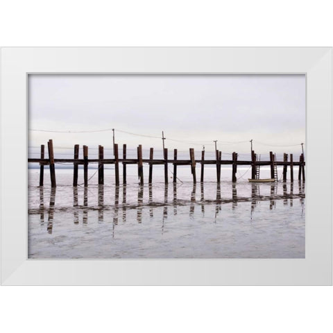 Antique Pier - 78 White Modern Wood Framed Art Print by Blaustein, Alan
