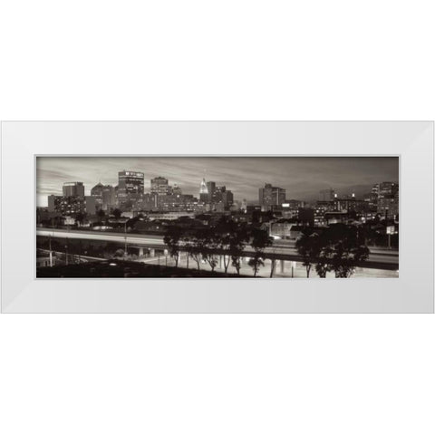 Oakland Pano - 1 White Modern Wood Framed Art Print by Blaustein, Alan