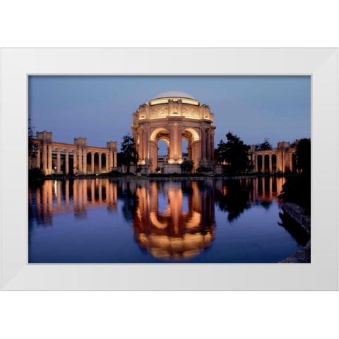 Palace of Fine Arts - 102 White Modern Wood Framed Art Print by Blaustein, Alan