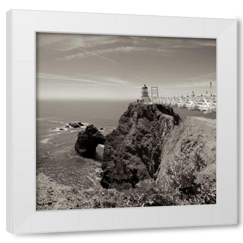 Point Bonita - 1 White Modern Wood Framed Art Print by Blaustein, Alan