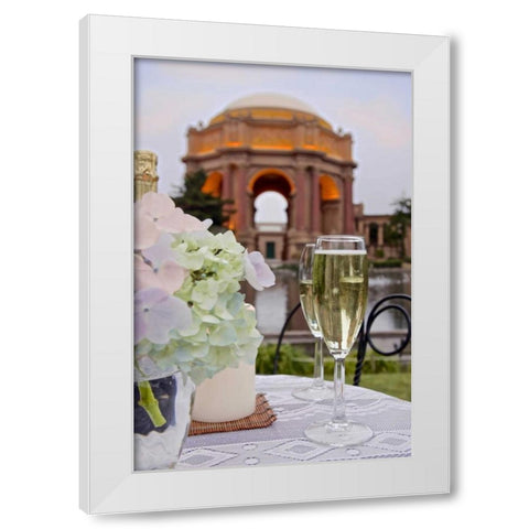 Dream Cafe Palace Of Fine Art - 24 White Modern Wood Framed Art Print by Blaustein, Alan