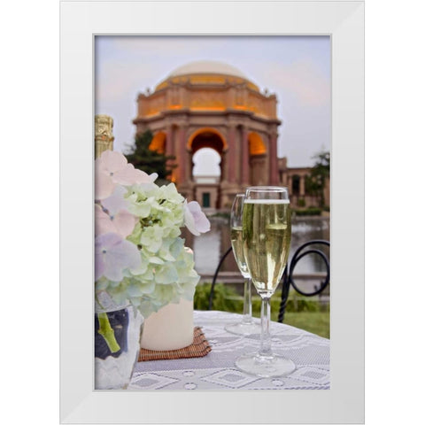Dream Cafe Palace Of Fine Art - 24 White Modern Wood Framed Art Print by Blaustein, Alan