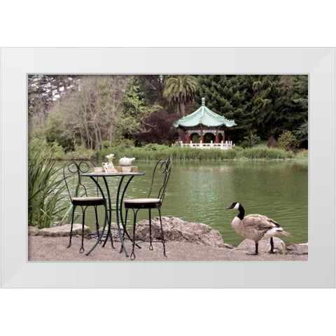 Dream Cafe Stow Lake - 48 White Modern Wood Framed Art Print by Blaustein, Alan