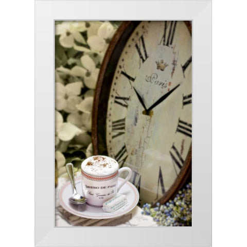 Dream Cafe Bistro De Paris - 40 White Modern Wood Framed Art Print by Blaustein, Alan