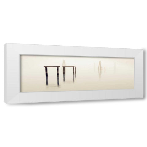 CaptainÃ¢â‚¬â„¢s Cove - 1 White Modern Wood Framed Art Print by Blaustein, Alan