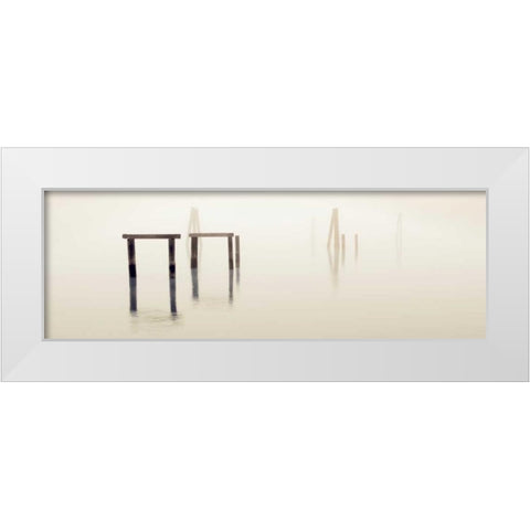 CaptainÃ¢â‚¬â„¢s Cove - 1 White Modern Wood Framed Art Print by Blaustein, Alan