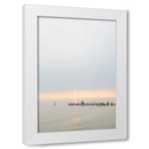 Antique Pier - 40 White Modern Wood Framed Art Print by Blaustein, Alan