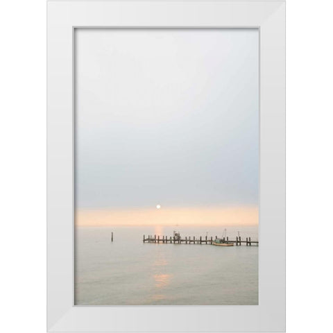 Antique Pier - 40 White Modern Wood Framed Art Print by Blaustein, Alan