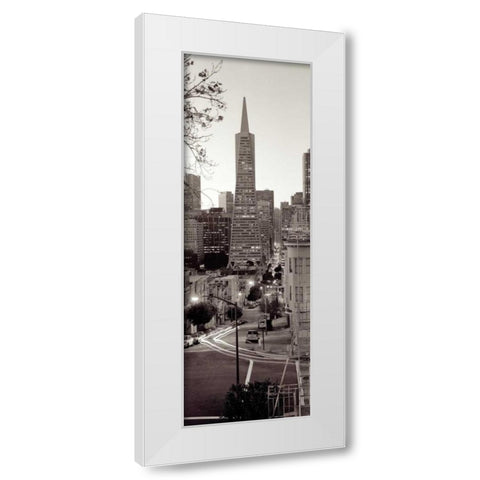 Transamerica Pano - 1 White Modern Wood Framed Art Print by Blaustein, Alan