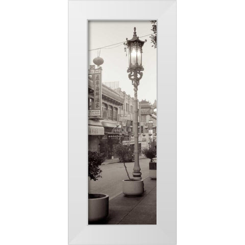 China Town Pano - 1 White Modern Wood Framed Art Print by Blaustein, Alan