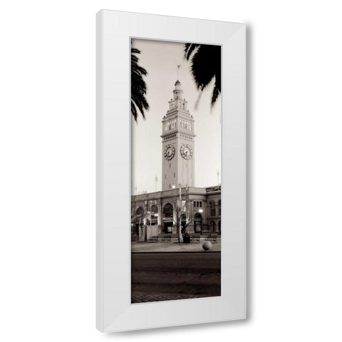 Ferry Blg Pano - 2 White Modern Wood Framed Art Print by Blaustein, Alan