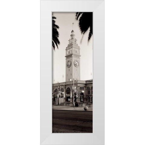 Ferry Blg Pano - 2 White Modern Wood Framed Art Print by Blaustein, Alan