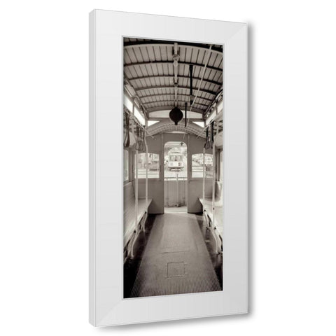 Cable Car Pano - 2 White Modern Wood Framed Art Print by Blaustein, Alan