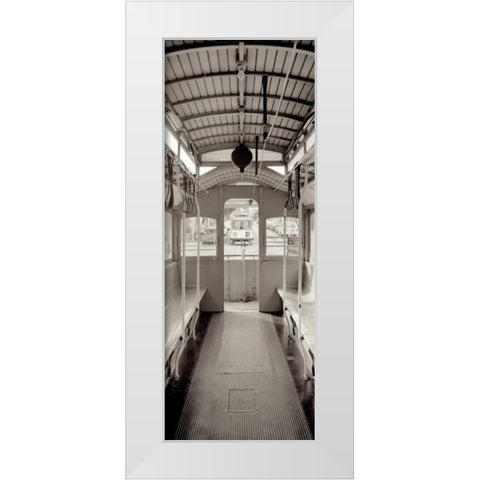 Cable Car Pano - 2 White Modern Wood Framed Art Print by Blaustein, Alan