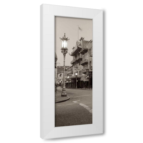 China Town Pano - 2 White Modern Wood Framed Art Print by Blaustein, Alan