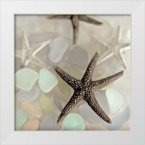 Crystal Harbor - 13 White Modern Wood Framed Art Print by Blaustein, Alan