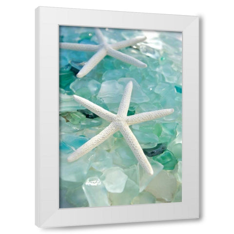 Crystal Harbor - 7 White Modern Wood Framed Art Print by Blaustein, Alan