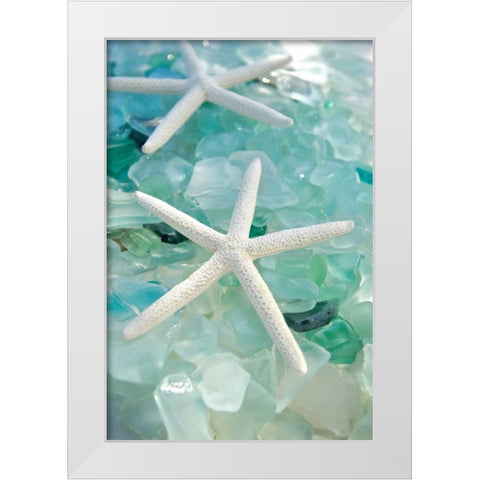 Crystal Harbor - 7 White Modern Wood Framed Art Print by Blaustein, Alan