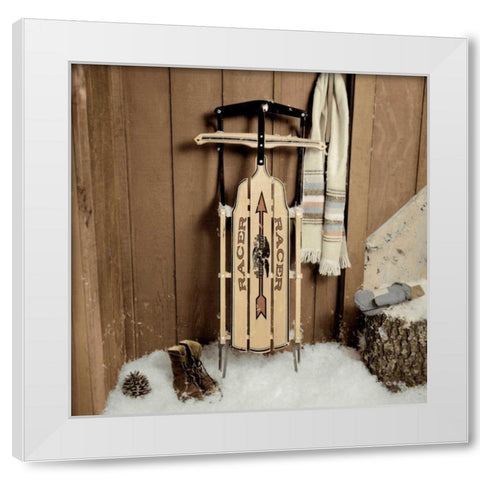 Holiday - 7 White Modern Wood Framed Art Print by Blaustein, Alan