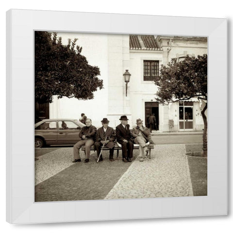 Granada - 1 White Modern Wood Framed Art Print by Blaustein, Alan