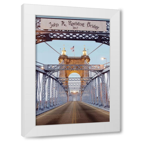 Spirit White Modern Wood Framed Art Print by Blaustein, Alan