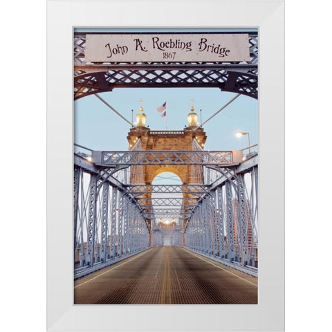 Spirit White Modern Wood Framed Art Print by Blaustein, Alan