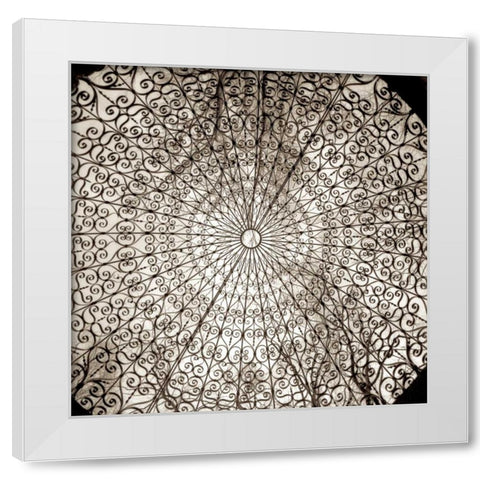 Gazebo - 1 White Modern Wood Framed Art Print by Blaustein, Alan