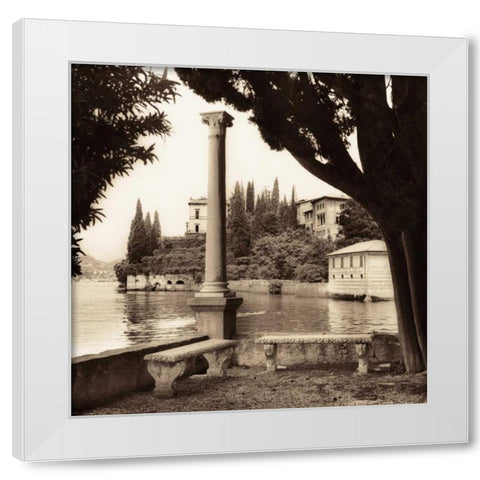 Villa Contarini Lecco White Modern Wood Framed Art Print by Blaustein, Alan