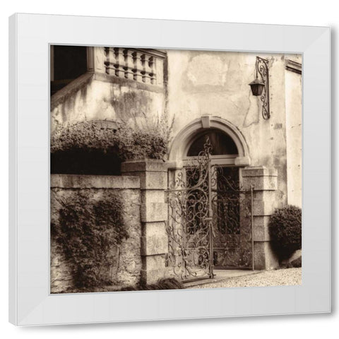 Volterra-Toscana White Modern Wood Framed Art Print by Blaustein, Alan