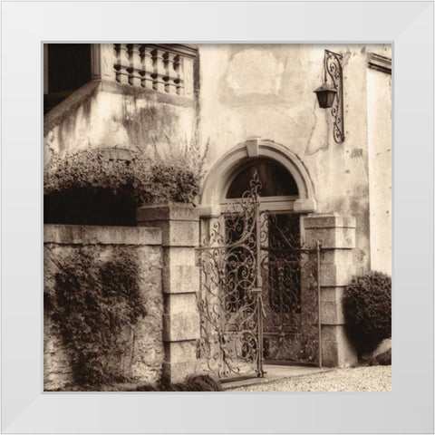 Volterra-Toscana White Modern Wood Framed Art Print by Blaustein, Alan