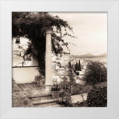 Jardin del Rey Moro White Modern Wood Framed Art Print by Blaustein, Alan