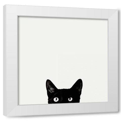 Curiosity White Modern Wood Framed Art Print by Bertelli, Jon