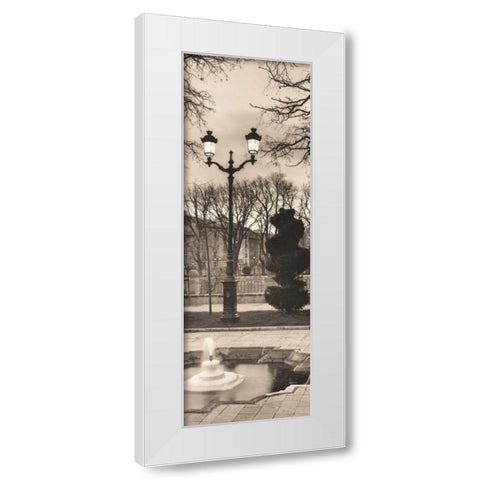 Plaza de Castilla Burgos White Modern Wood Framed Art Print by Blaustein, Alan