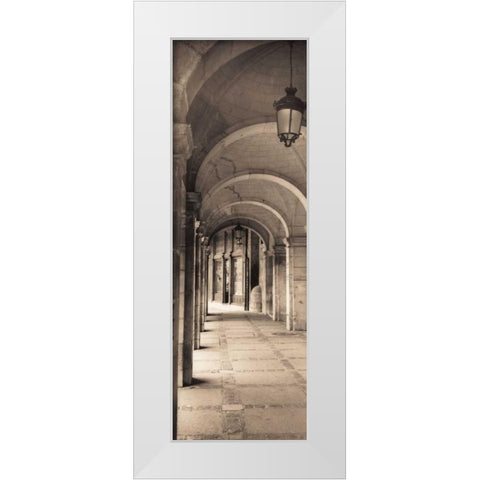 Paseo del Espolon Salamanca White Modern Wood Framed Art Print by Blaustein, Alan