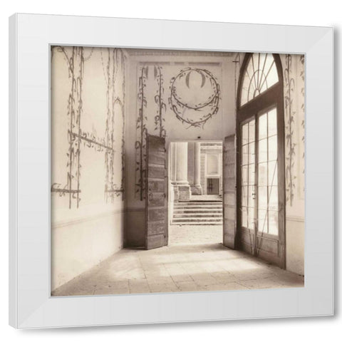 Villa Pisani - Veneto White Modern Wood Framed Art Print by Blaustein, Alan