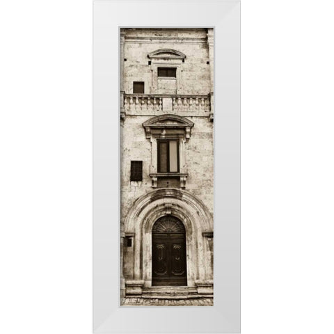 La Porta Via Montepulciano White Modern Wood Framed Art Print by Blaustein, Alan