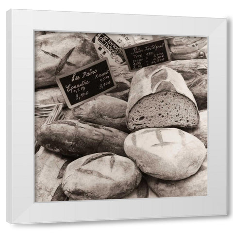 Les Pains No. 1 White Modern Wood Framed Art Print by Blaustein, Alan