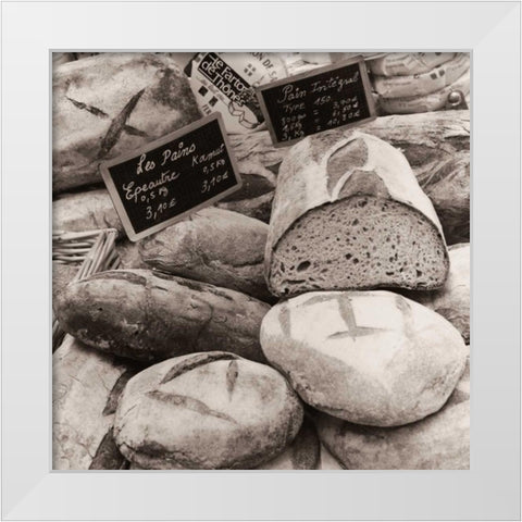 Les Pains No. 1 White Modern Wood Framed Art Print by Blaustein, Alan