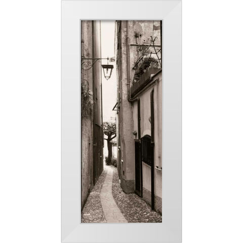 La Strada Portofino White Modern Wood Framed Art Print by Blaustein, Alan