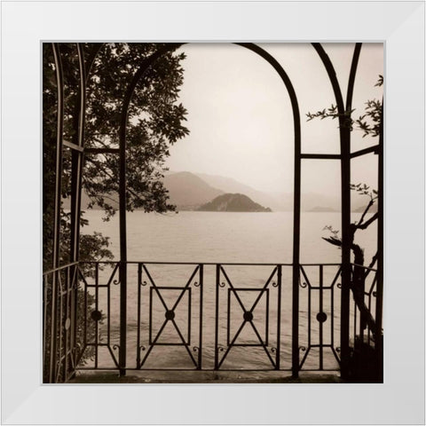 Vista di Lago No. 1 White Modern Wood Framed Art Print by Blaustein, Alan