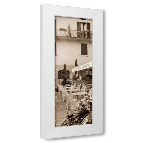 Gelateria Varenna White Modern Wood Framed Art Print by Blaustein, Alan