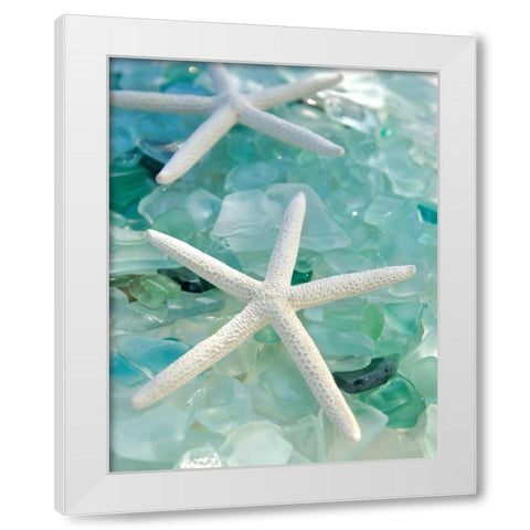 Seaglass 1 White Modern Wood Framed Art Print by Blaustein, Alan