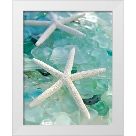 Seaglass 1 White Modern Wood Framed Art Print by Blaustein, Alan
