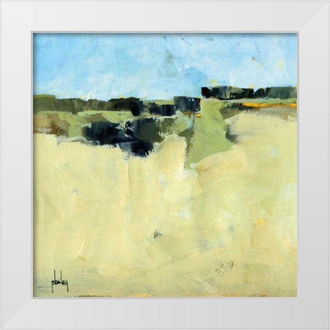 High Green White Modern Wood Framed Art Print by Bailey, Paul