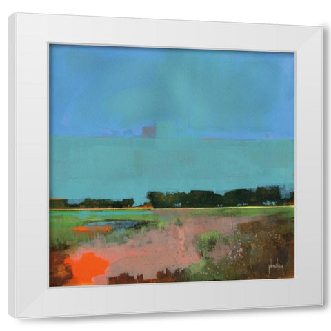 Empty Sky White Modern Wood Framed Art Print by Bailey, Paul
