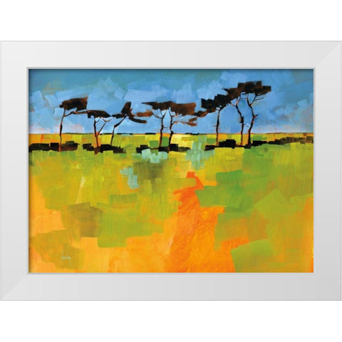 Suffolk Scots White Modern Wood Framed Art Print by Bailey, Paul