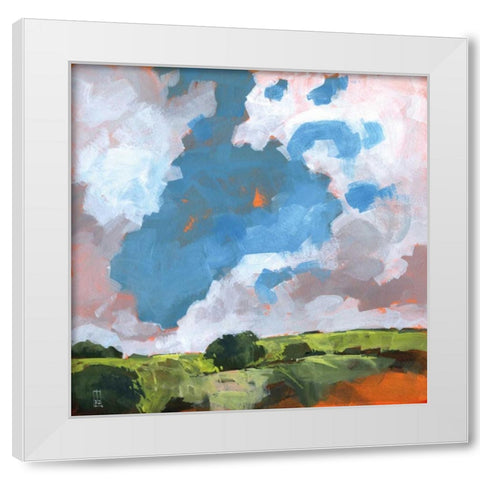 Autumn Dawn White Modern Wood Framed Art Print by Bailey, Paul