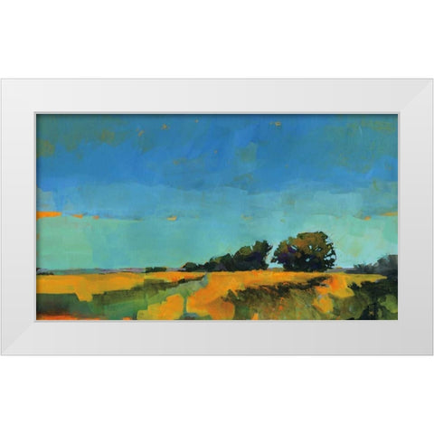 Oblique Illumination White Modern Wood Framed Art Print by Bailey, Paul