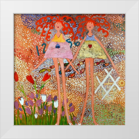 Across the Universe White Modern Wood Framed Art Print by Benchetrit, Caroline