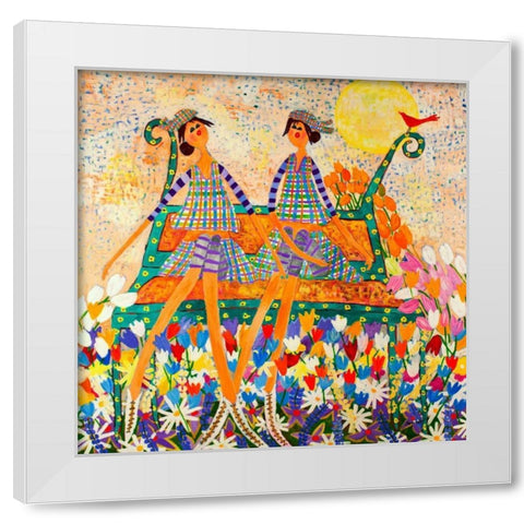 The Cardinal White Modern Wood Framed Art Print by Benchetrit, Caroline